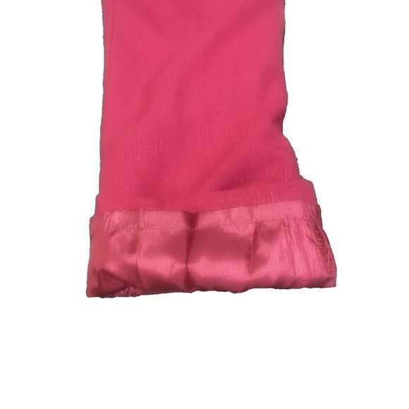 Vintage Pant Suit Womens 12 Power Suit Hot Pink Lined Pleated High Waist Pants - Picture 16 of 16
